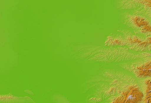 Colorized hillshade