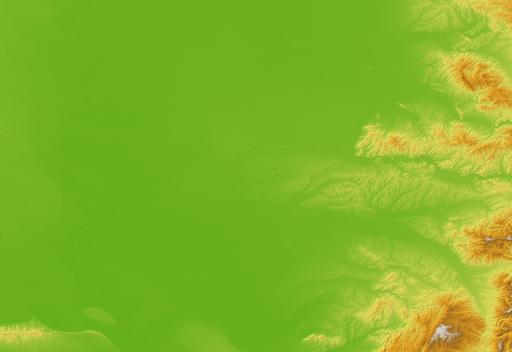 Colorized hillshade with opacity 50%
